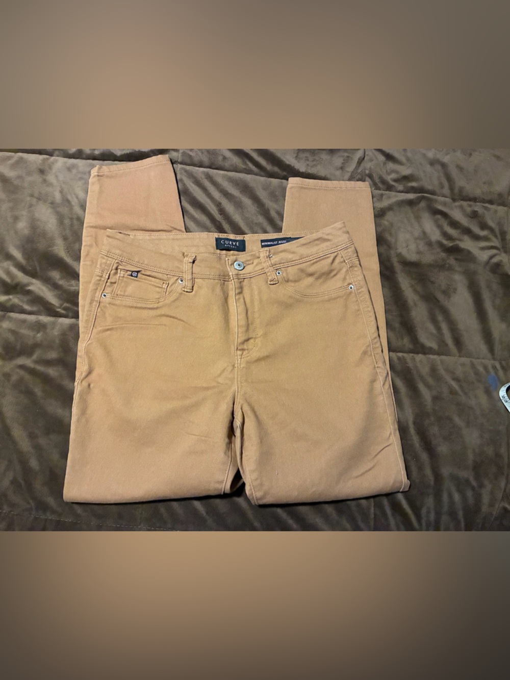 Curve Appeal brand, size 8/29, minimalist jeggings,tan color,stretch and comfort